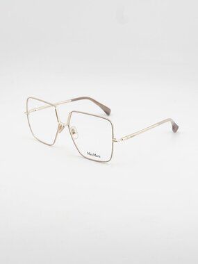 Max Mara MM5120 025 Eyeglasses Ivory / Gold 55mm Butterfly Frame